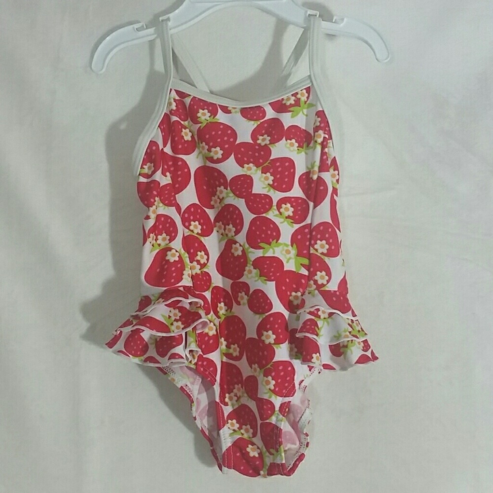 Penelope Mack Strawberry Ruffle One Piece